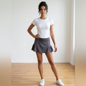 Lucy Skorts, Adjustable Waistline Cord, Hidden Phone Pocket, Hole For Headphones